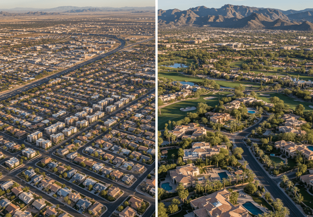 Phoenix vs Scottsdale housing affordability